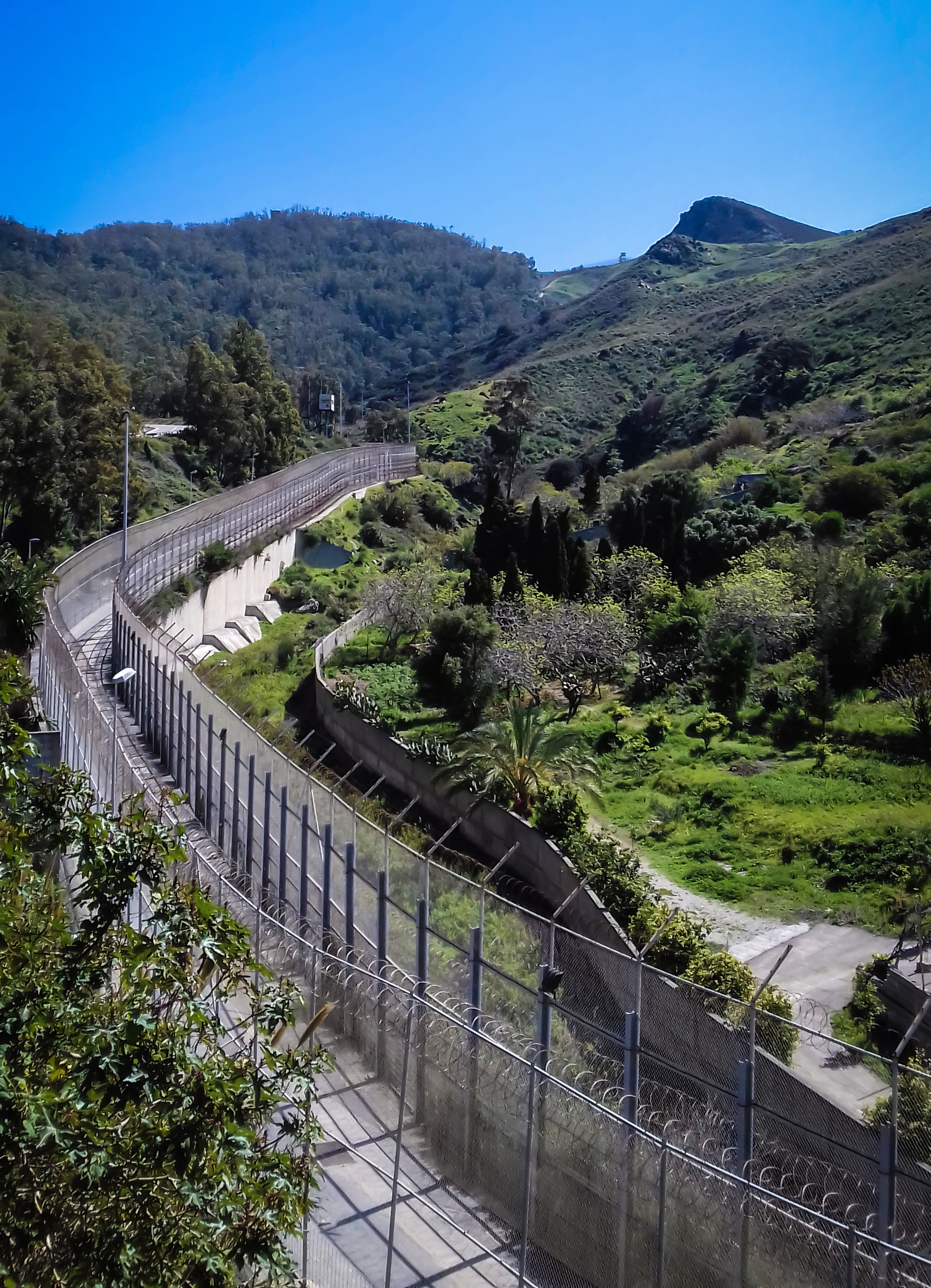 Grenzzaun Bei Ceuta
