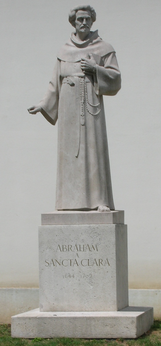 Abraham a Sancta Clara Statue, Vienna
