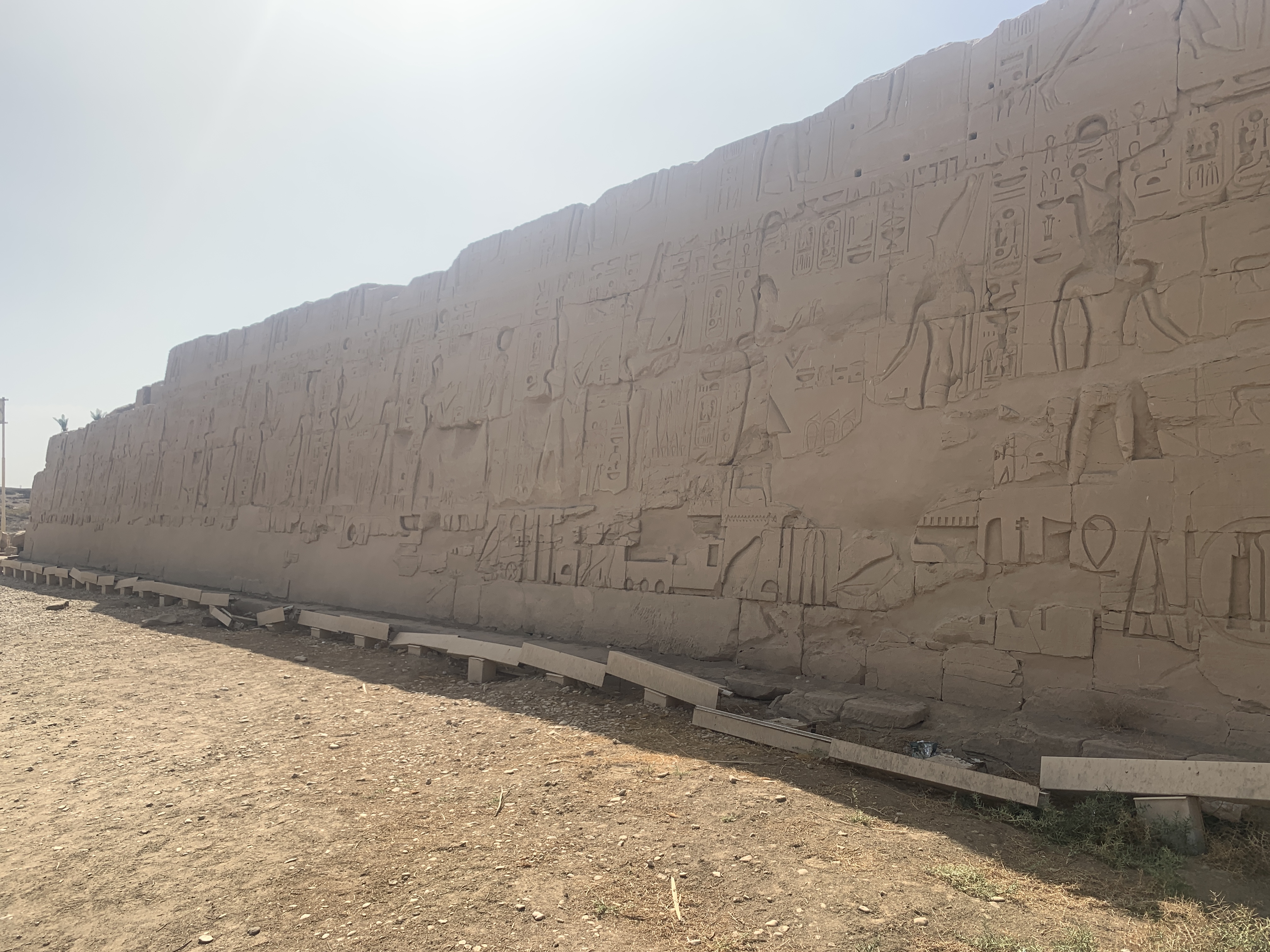 East Exterior Wall of the Temple of Amun-Ra in Karnak