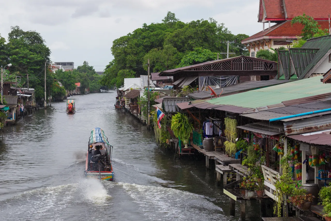 Mercado Flutuante De Khlong Bang Luang