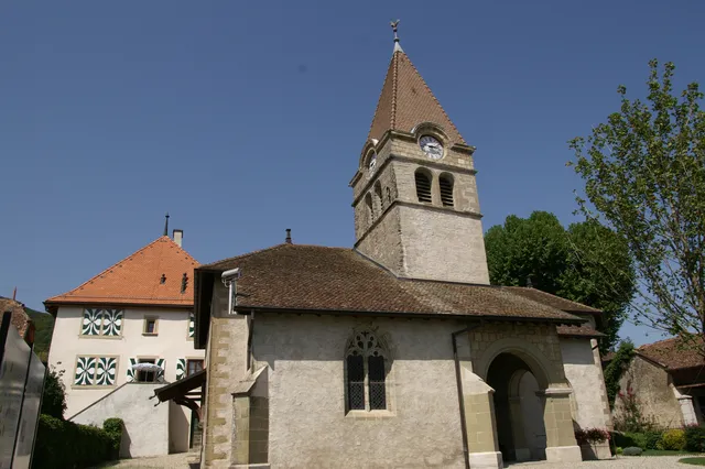 Église réformée Saint-Martin, cure et maison forte (site de l'ancien prieuré)