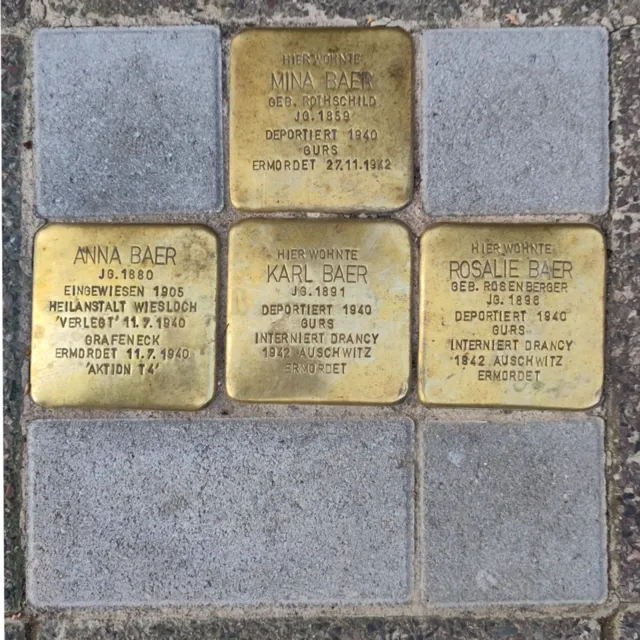 献给卡尔·贝尔的Stolperstein